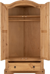 Image: 7153 - Corona 2 Door 1 Drawer Wardrobe